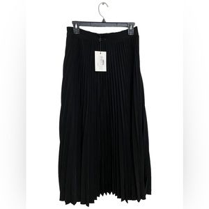 CO Essentials Elastic-waist Pleated Skirt In Black S New With Blemishes